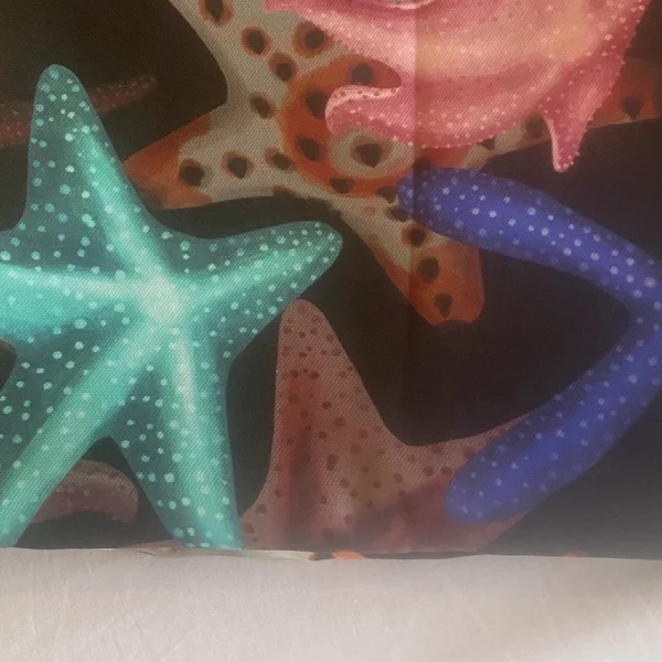 a close up of a pillow