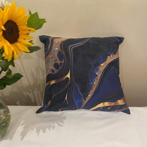 a pillow on a bed