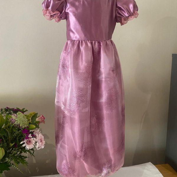 Rose Pink Satin fancy Dress (4-6 Years)