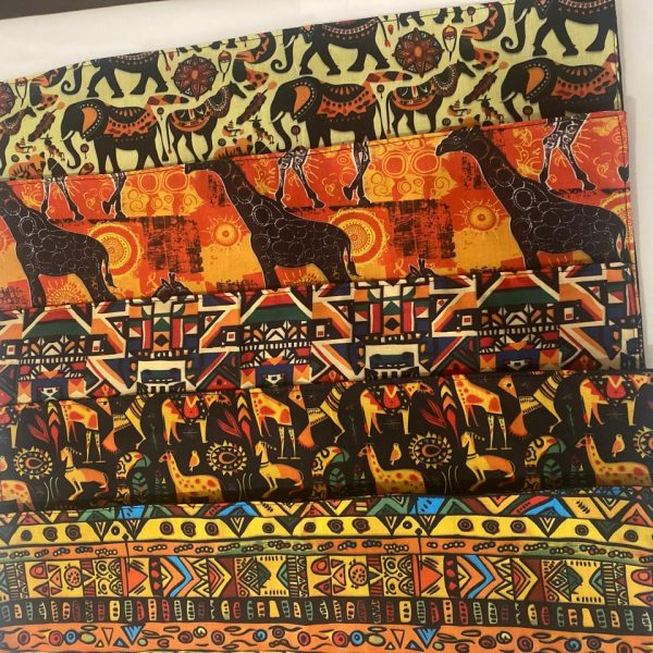 African Themed Placemats (Set of 5)