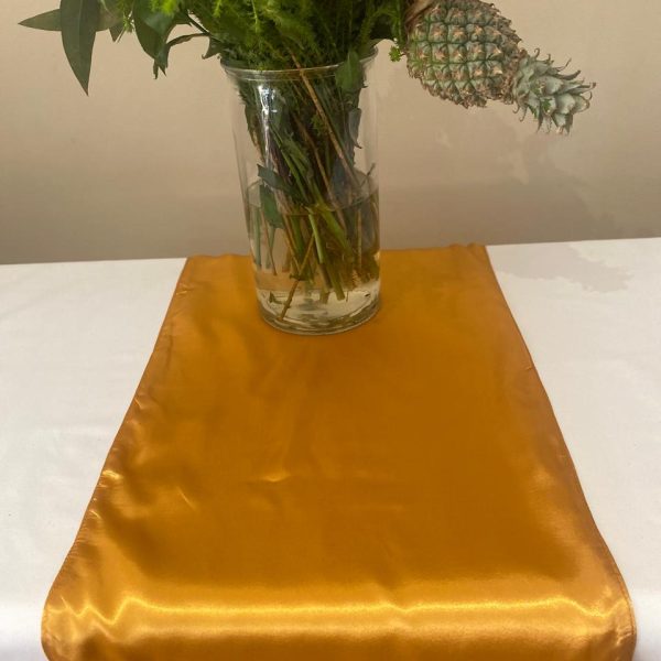Gold Satin Lined Table Runner