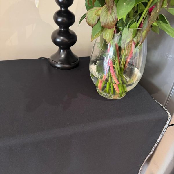 black tablecloth square